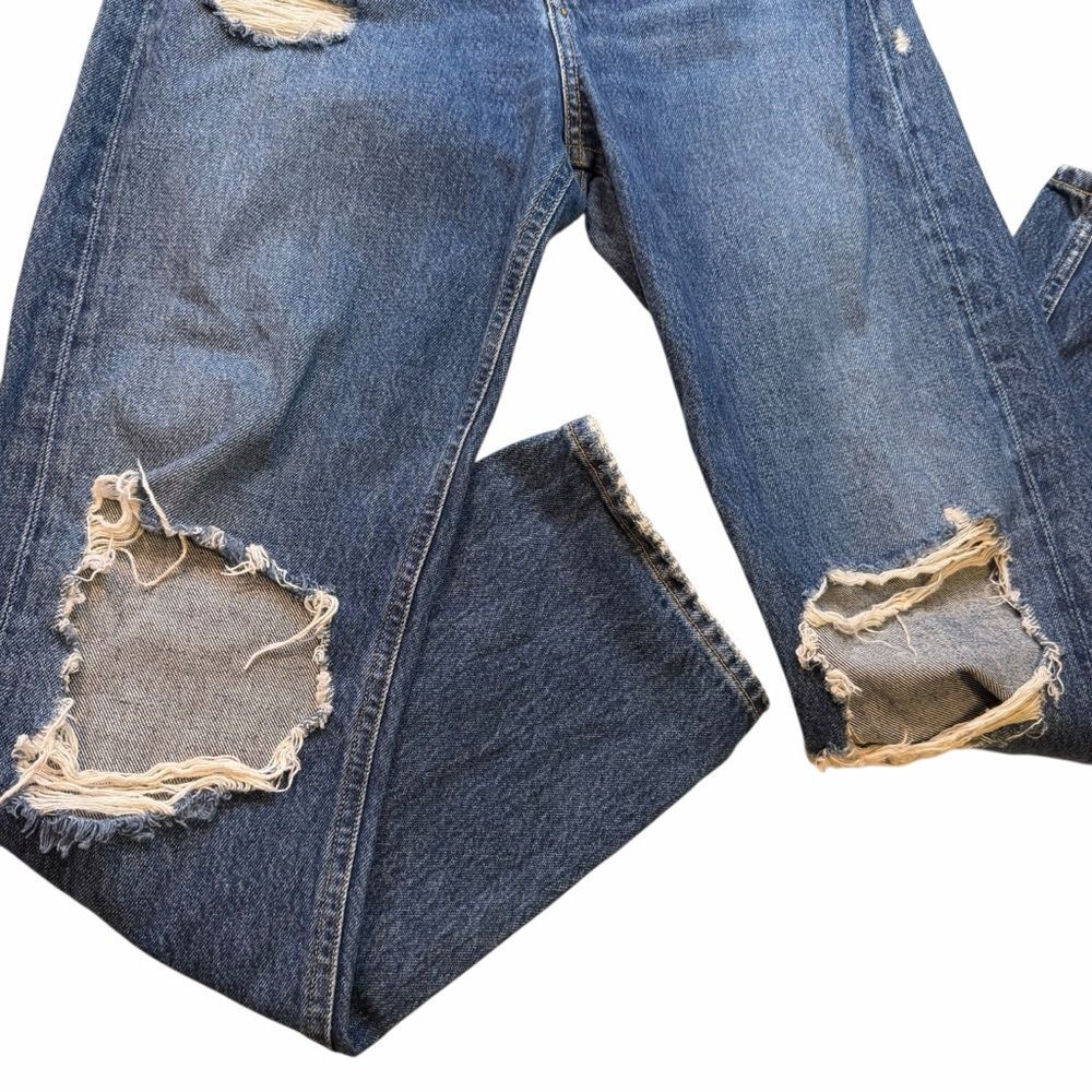 Agolde Pinch Waist High Rise 90s Loose Fit Psyche distressed straight jeans 25 - Picture 4 of 11